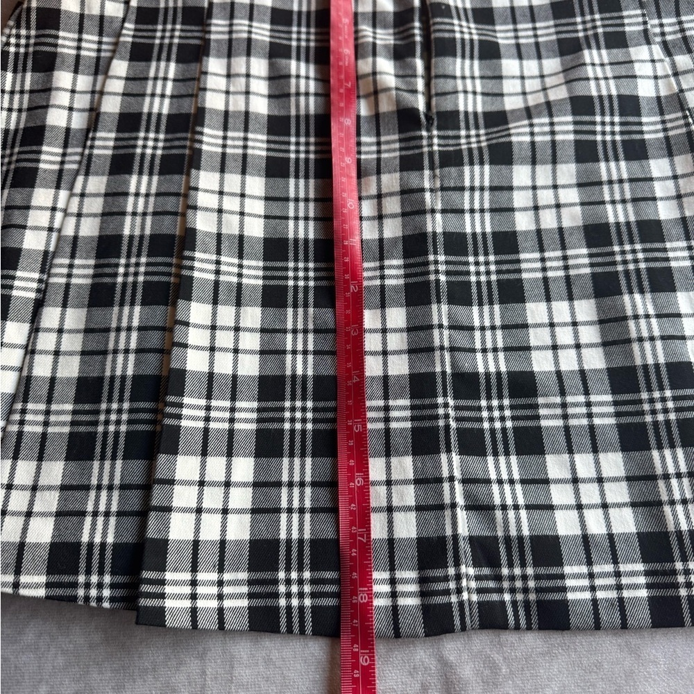 Mango Black and White Plaid Mini Skirt - Picture 7 of 7
